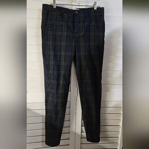 Topman Skinny Plaid Pants